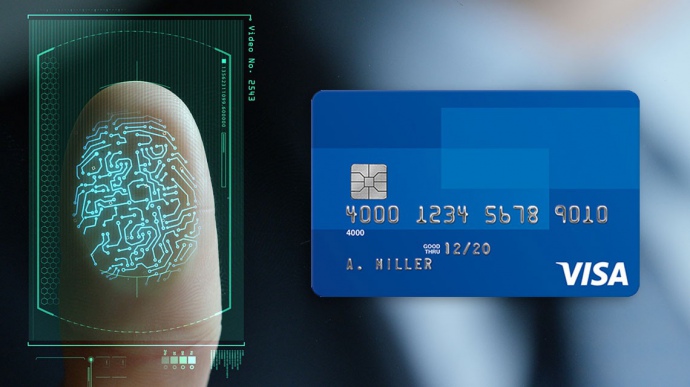 Visa начала выпуск карт со встроенным сканером отпечатков пальцев